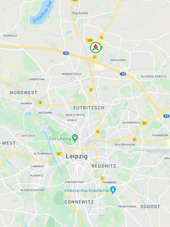Karte LKW Parkplatz Leipzig